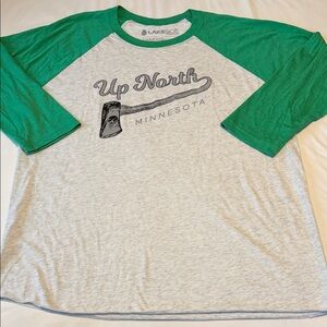 Lakeside Up North Minnesota Raglan Shirt
